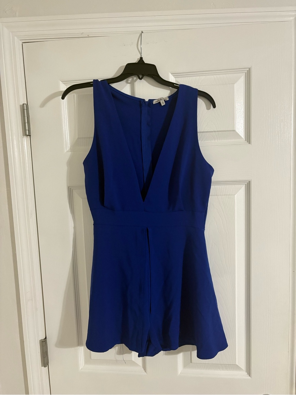 Charlotte Russe Royal Blue V-Neck Sleeveless Romper